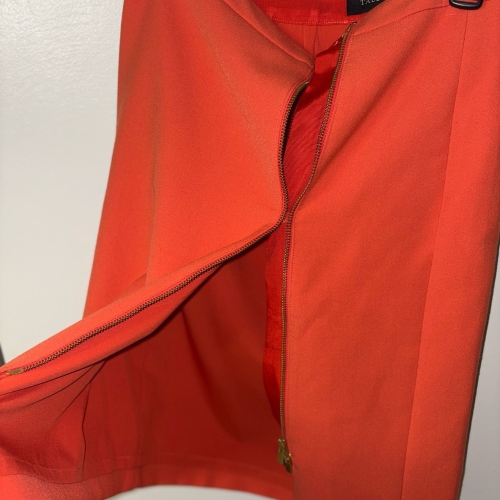 Talbots Vibrant Orange Pencil Skirt - Picture 5 of 7